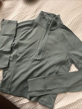 lululemon It’s Rulu Half Zip Sage Green